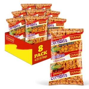 Diana Elotitos Crunchy Corn Kernel Snacks, Spicy Piquete Flavor, 4.05 Oz (8)
