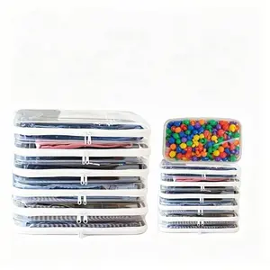 6 Pack Clear Hard Shell Zipper Cases Waterproof Dustproof Travel Organizer for Makeup Toiletries Small Items Crush-Resistant Storage Bags(2 Small, 2 Medium, 2 Large),Gifts baby