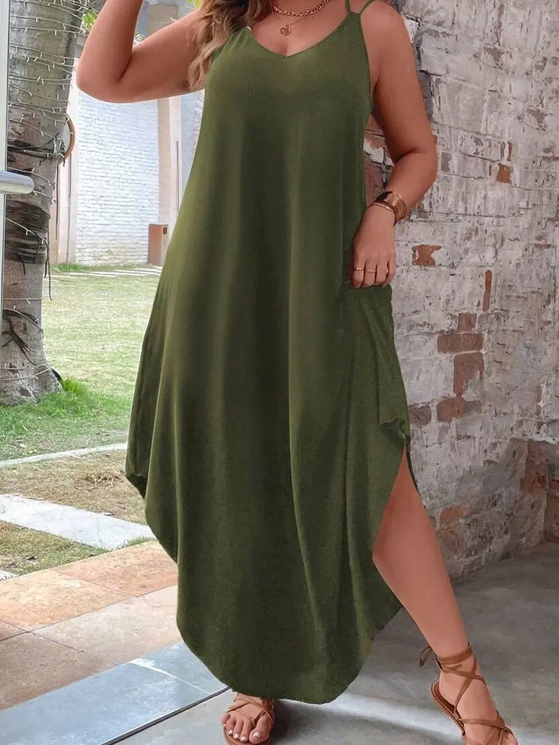 Olive green dress plus size - TikTok Shop Olive green dress plus size - TikTok Shop