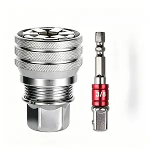 Multi-Function Universal Socket Wrench Tool - Universal Maintenance Tool, Adjustable Universal Socket Wrench, Universal Socket Tool for 3/8" Drive Ratchet Torque Wrench & Power Drill