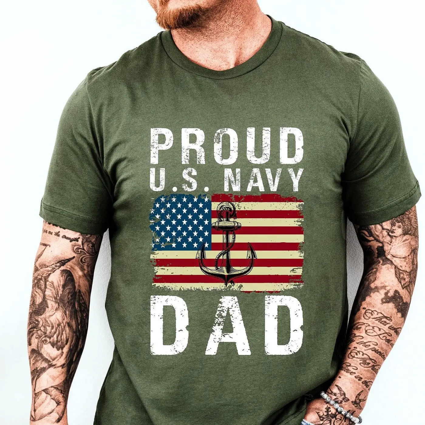 US Navy Dad Gift for Navy Dad T-shirt for Proud Navy Dad Shirt for Navy family Gift for family