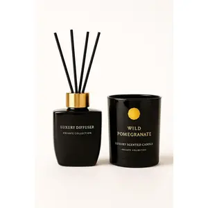 Old Misk Floral Reed Diffuser and Soy Candle Set  Luxury Home Fragrance Gift  Aromatherapy Candle & Diffuser for Relaxation and Decor