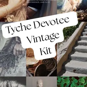 Tyche Worship Vintage Bundle, Vintage Witchcraft Tools, Hellenic Witch Mystery Bundle, Tyche Devotee Worship Kit, Prosperity Goddess Altar