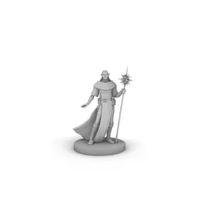 Male Elf Druid 4 Tabletop DND Gaming Miniature