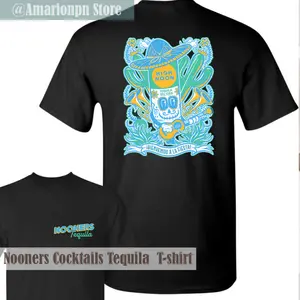 Nooners Cocktails Tequila  T-shirt, High Noon Funny T-Shirt, Summer tee, Full Color, Nooners Tequilas Fiesta Tee Shirt, Urban Cool, Everyday Essential