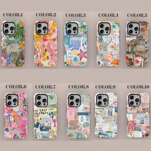 Coquette Italian Summer Collage Phone Case, Coastal Travel Beach Phone Case, iPhone 17 16 15 14 13 12 11 Pro Max