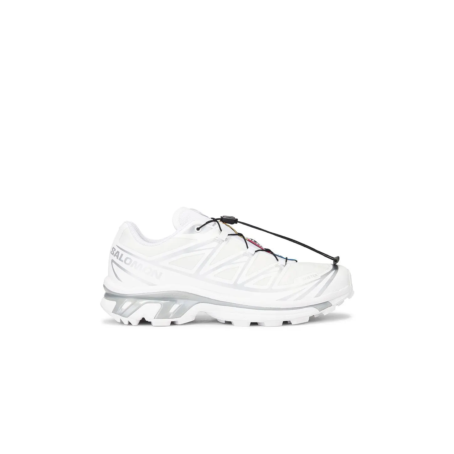 Salomon Xt-6 Gtx Sneakers in White & Silver