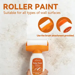 New type of household portable large roller water-based household wall repair paint, interior wall paint, white latex paint, repair agent, white wall