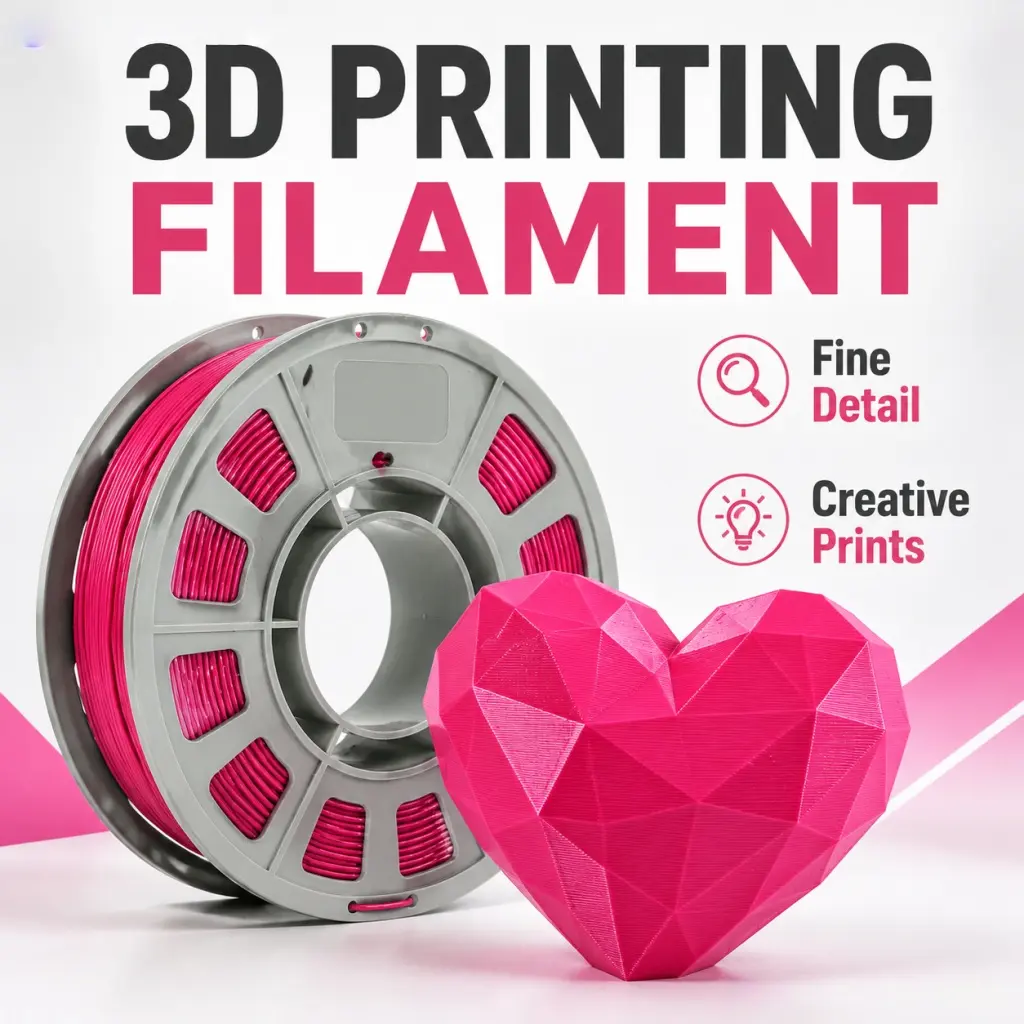 Peach Pink PETG 3D Printer Filament, 300g Mini Spool 1.75mm - Soft Warm Matte Tone, Low Shrinkage for Desktop 3D Printers