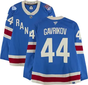 Vladislav Gavrikov New York Rangers Game-Used #44 Blue Centennial Jersey vs. Boston Bruins on January 26, 2026 - Fanatics Authentic Certified