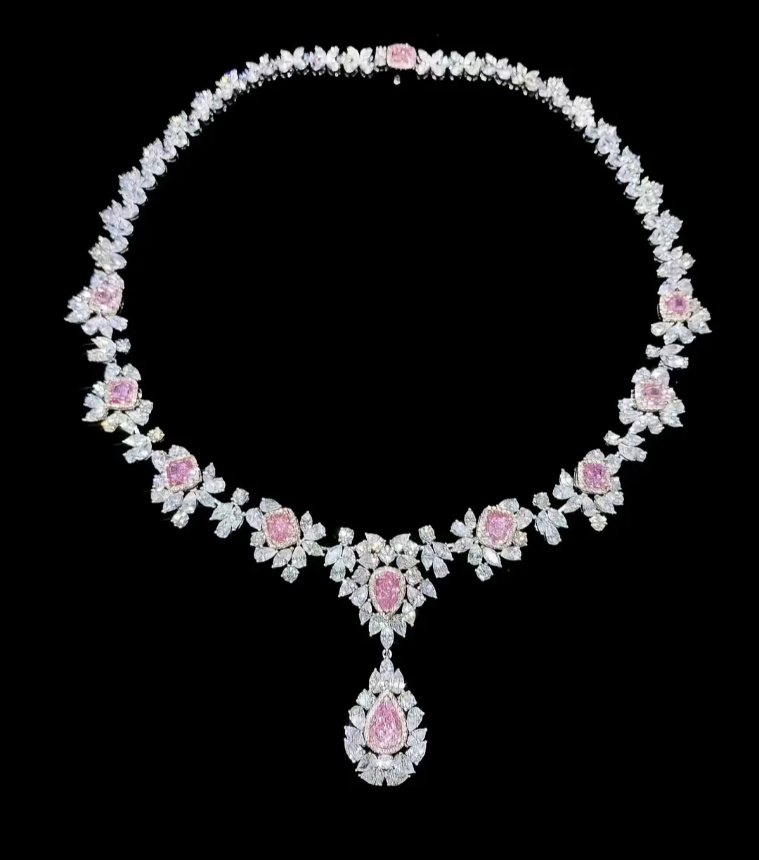 Pink Diamond Necklace