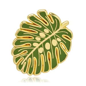 Monstera Plant Leaf Hard Enamel Pin