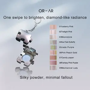 Original Artist Puzzle-shaped Design Mini Shimmer Highlighter Super Glitter 9 Colors Single Highlighter Makeup For Daily
