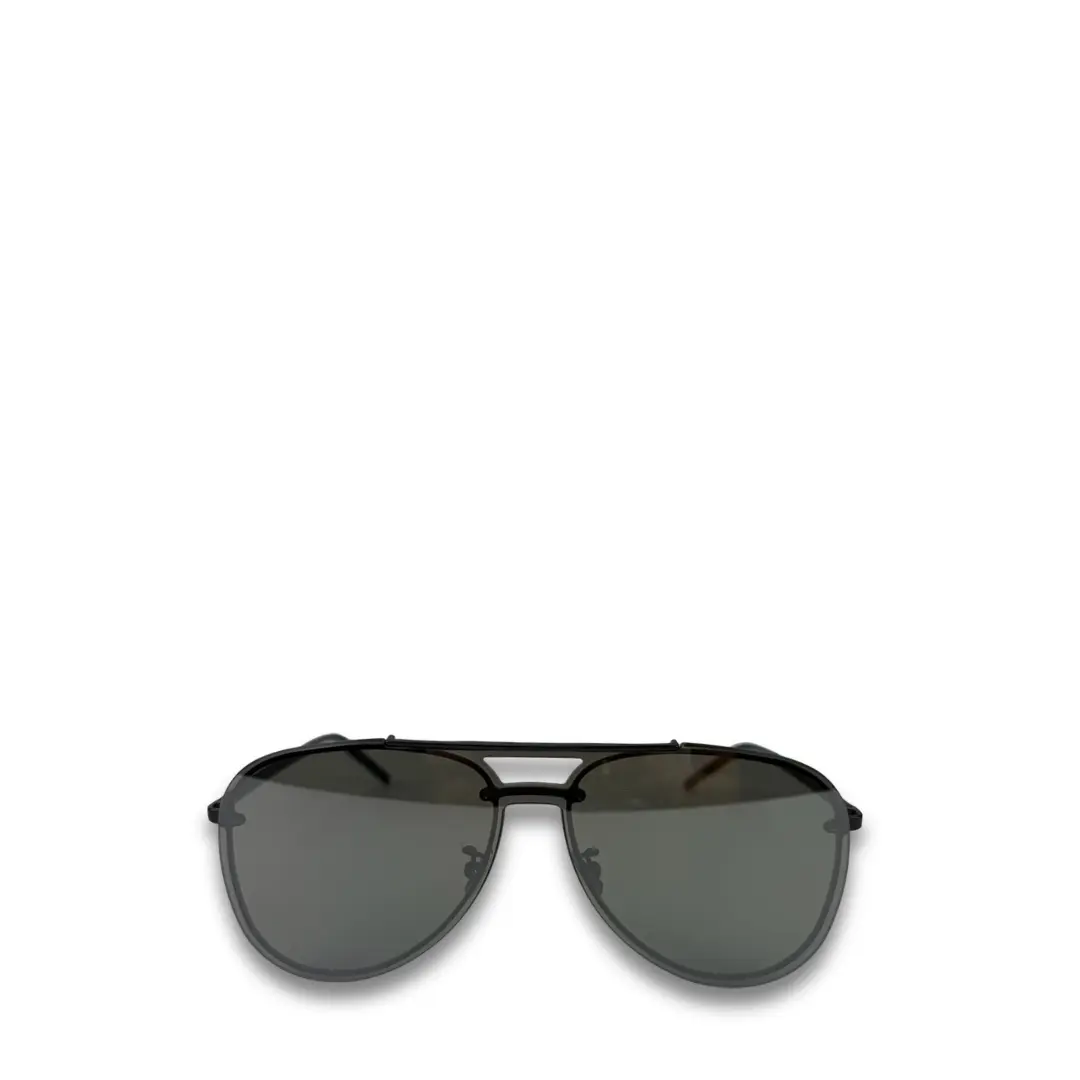 Pre-owned YSL Black Metal Aviator Sunglasses Pre-owned YSL Black Metal Aviator Sunglasses