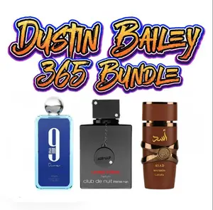 Dustin Bailey's 365 Bundle |  Afnan 9 AM Dive + Club De Nuit Intense Man Limited Edition + Asad Bourbon EDPs for Men - 100ML-3.4 | Eau De Parfum | Lemon- Pineapple, and Lime