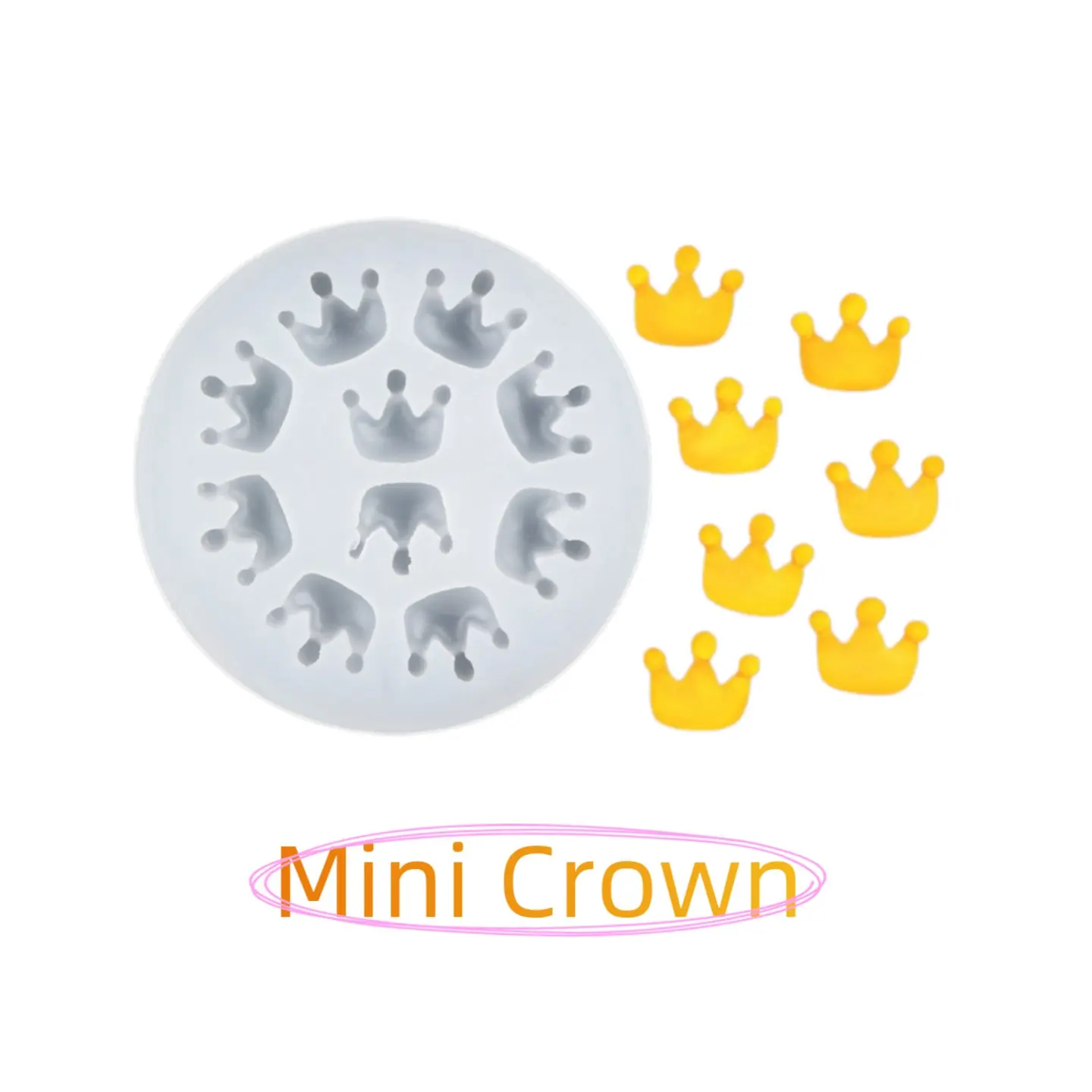 Creative Crown Silicone Mold, DIY Baking Tool, Home Baking Supplies, Perfect for Cake, Cookies, Chocolate Decorations, 1 Piece Baking Molds Set