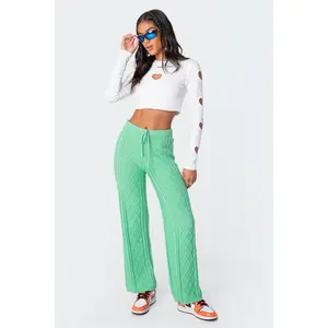 Kasey Cable Knit Pants Kasey Cable Knit Pants