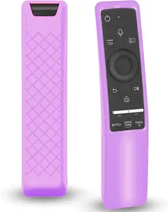 Case Compatible with Samsung Smart TV Remote Controller BN59 Series, Light Weight Silicone Cover Protector Shockproof Anti-Slip Remote Skin Sleeve - Purple Lambcare