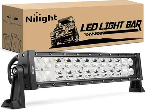 Nilight 13.5in 72W Spot-Flood Combo LED Lightbar, Off-Road LED Work Light & Driving Light Strip for ATV, SUV