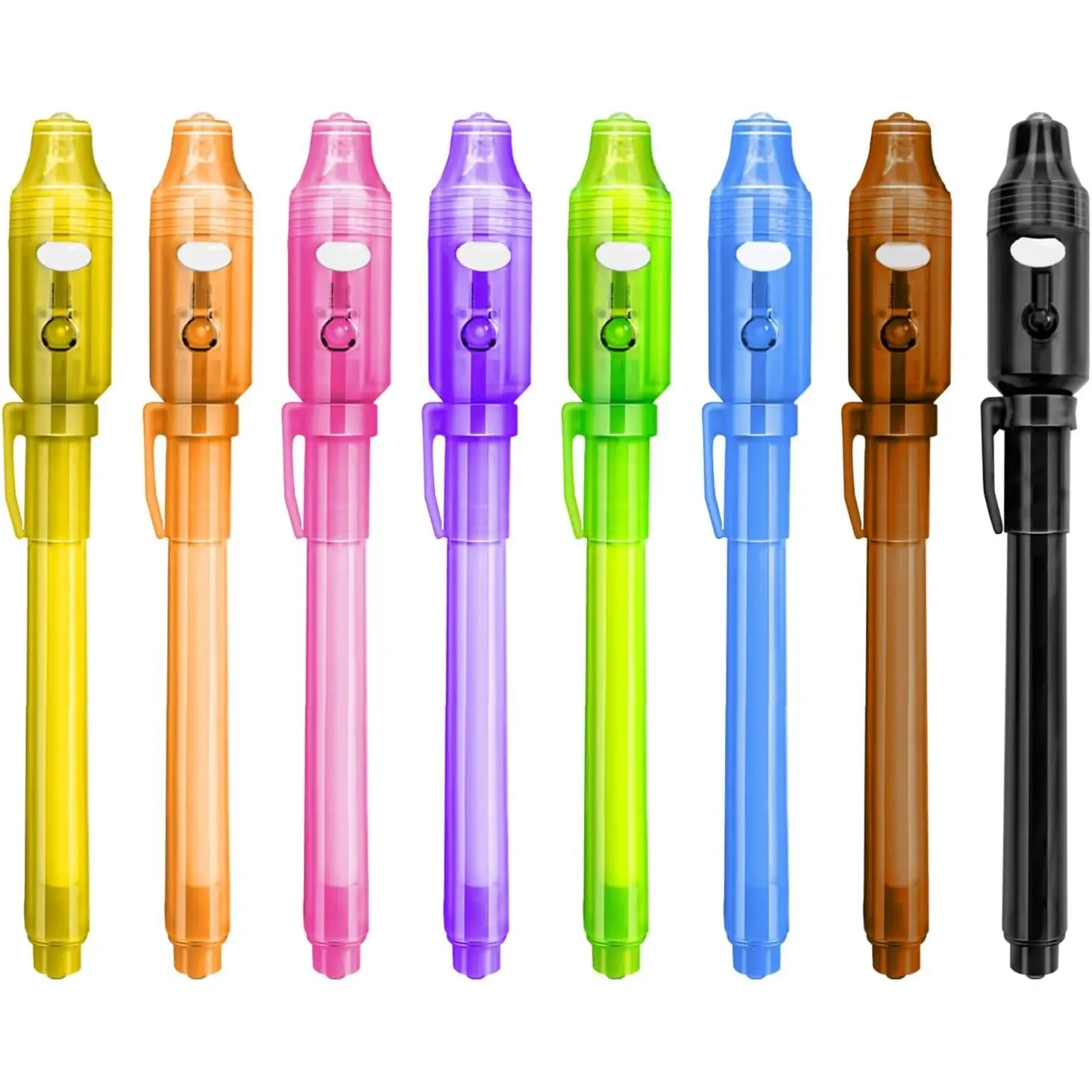 8PCS/36PCS Spy Invisible Ink Pens with UV Light Magic Marker, Secret Message Tool, 3+ Years Old Kids’ Party Favors Gift Toy, Birthday Goodies (Home & Festive Party Supplies)