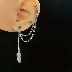 1pc Earrings Jewelry Fashion Personality Metal Ear Acupuncture