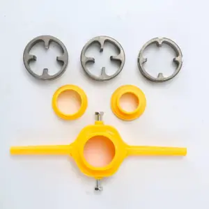 6-Piece Thread Tapping Wrench Set for Plastic Pipes, Essential Threading Tools, Pipe Tapping Wrench Kit for Home DIY