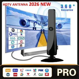 1080P HD Digital Antenna for Smart Tvs, USB Powered Indoor Signal Booster with Cable, Enhances TV Reception Quality