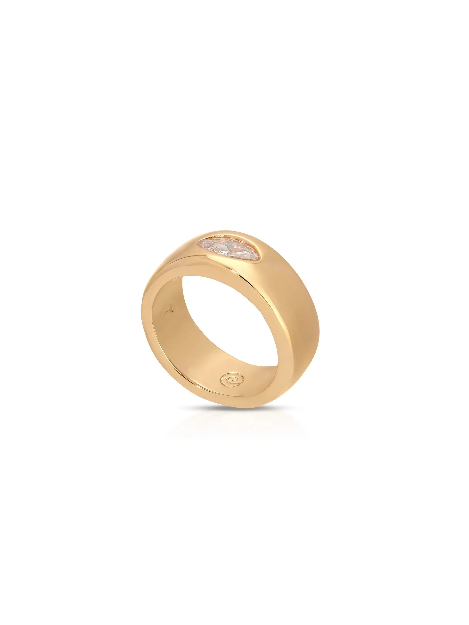 Ettika Marquise Cut Treasure Ring | 18K Gold Plated Zinc | Cubic Zirconia Statement Jewelry | Elegant Gift for Her