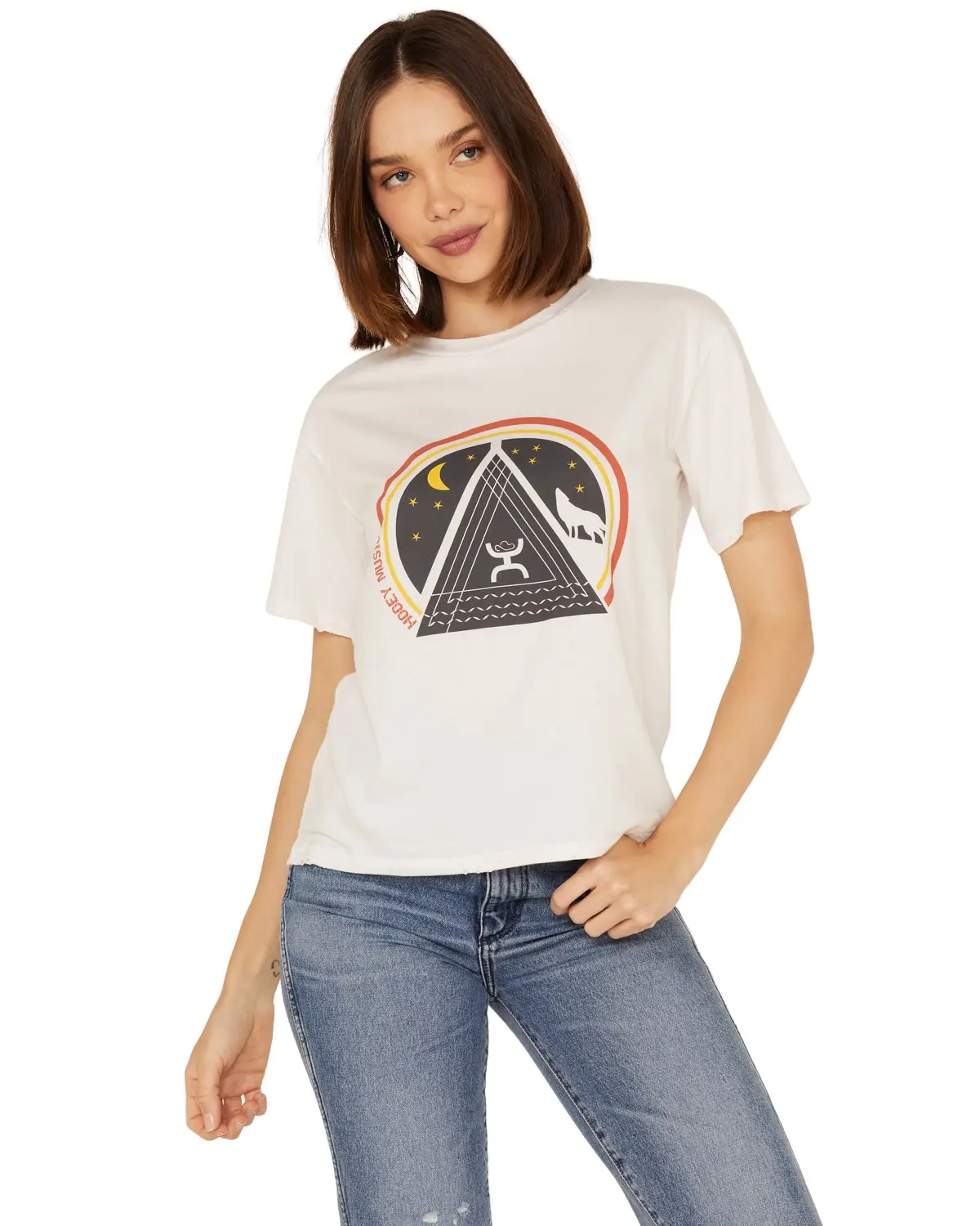 Hooey Women's Women'S Boot Barn Music Short Sleeve Graphic Tee - Ht1549cr