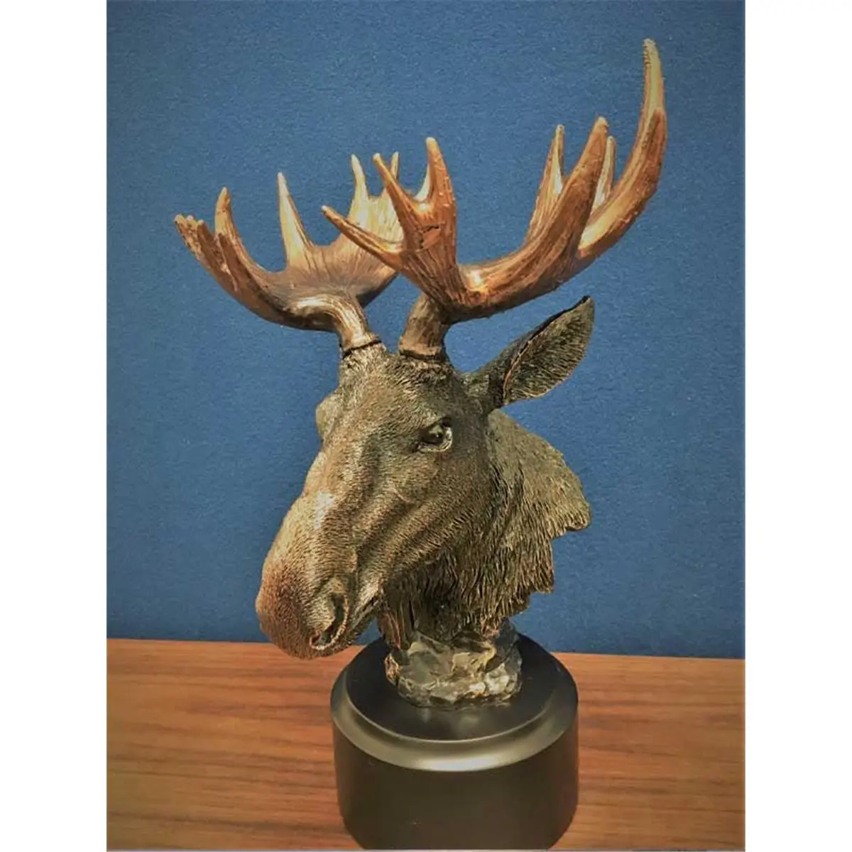Marian Imports 35110 Moose Head Figurines, Home Decor Statues, Room Decor, Figurines & Miniatures, Unique Gadgets and Gifts