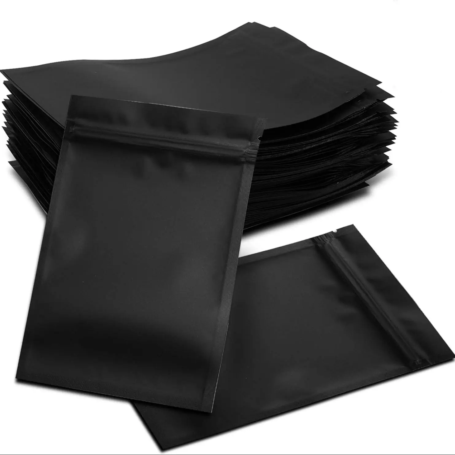 100 High-Quality Matte Zipper Bags, Zipper Pouches, Resealable Zipper Pouch, Organizational Zipper Storage, Food Grade Thickened Lightproof Material, Reusable Seal, Perfect for Jewelry Storage