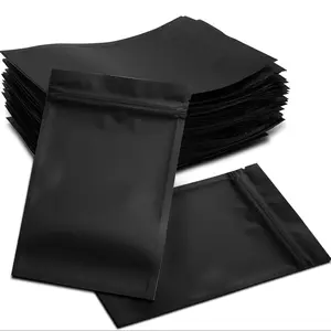 100 High-Quality Matte Zipper Bags, Zipper Pouches, Resealable Zipper Pouch, Organizational Zipper Storage, Food Grade Thickened Lightproof Material, Reusable Seal, Perfect for Jewelry Storage