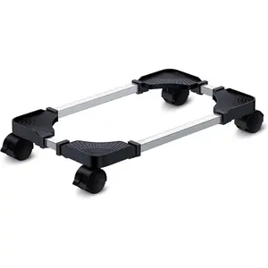 Computer Tower Stand - Adjustable PC Stand for Most Desktop Towers - Elevate and Organize Your Desktop - Mobile CPU PC Holder Cart Riser Printer