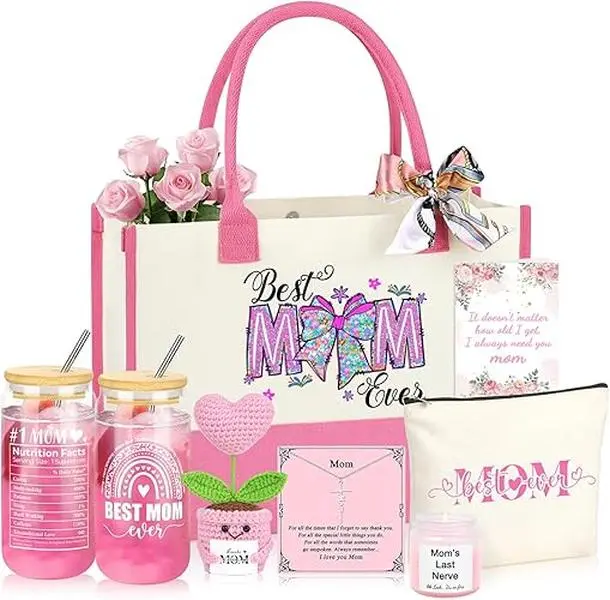 Mother's Day Gift Basket for Women – Set of 6 Premium Gifts for Mom, Grandma, Sister, or Daughte
