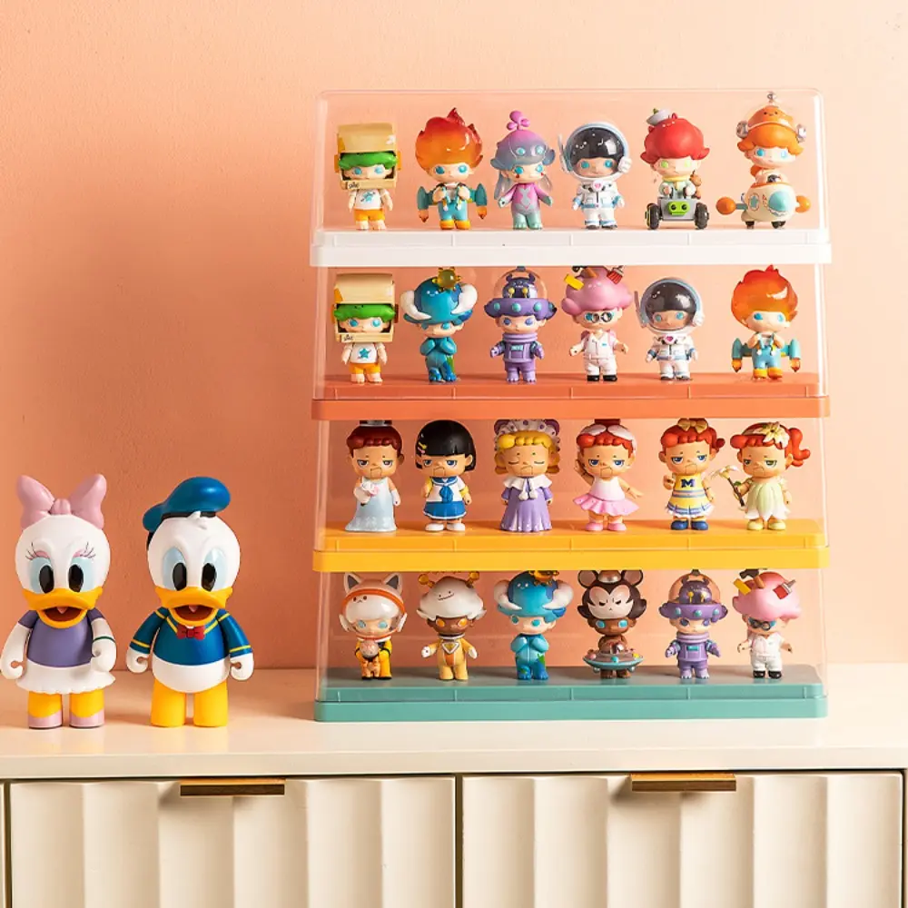 Doll hand-held display cabinet acrylic storage display rack dust-proof doll blind box storage box Collectibles Shelf Display Shelf Acrylic Storage Holder