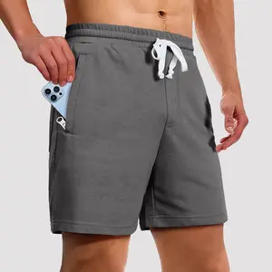 Pioneer Camp Men's 2pack Athletic Shorts 5 Inch Inseam with 3 Pockets Cotton Blend Breathable 4-Way Casual Stretch for Gym Workout Running