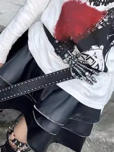 Skull Claw Rivet Belt, Stylish Punk Design Y2K Waist Belt, Ideal for Holiday Gifting, a Perfect Gift for Both Men and Women