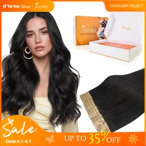 Doores Tape in 10-28'' length Remy Human Hair Extensions Natural Straight