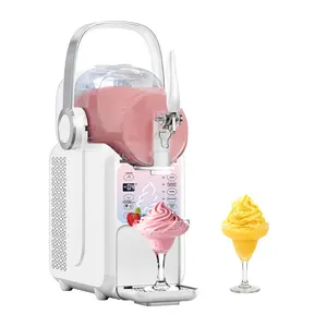 GSEICE Slushie Machine 88oz Soft Serve Ice Cream Maker for Home with Portable Handle 6 Preset Modes for Ice Cream Margaritas Frappés Milkshake Juice Real-time Temp Display HSC3L