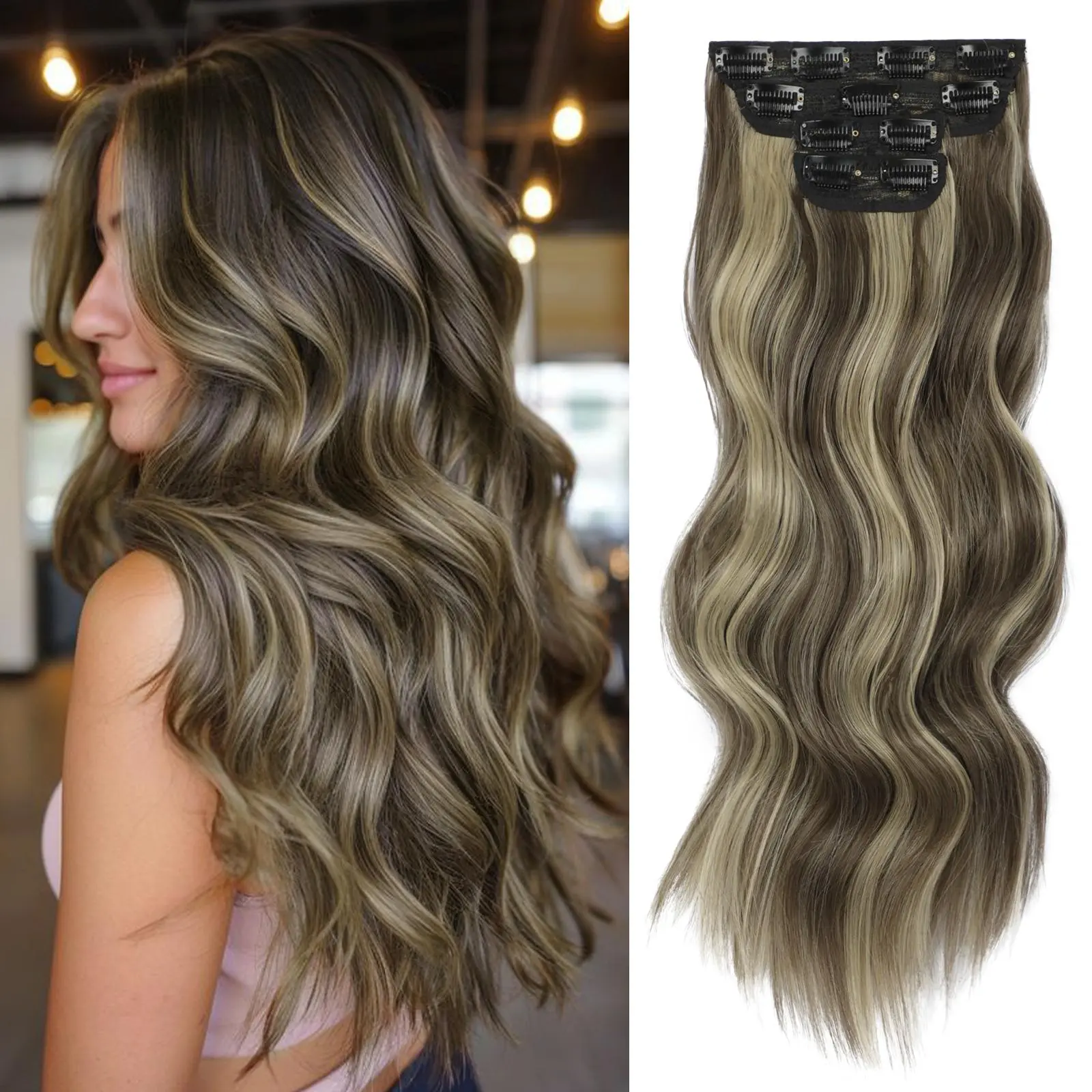 F9/80# Mocha Brown mix Blonde（20inch）