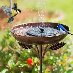 Large Vintage Copper Bird Feeder Bowl, Garden Decorative Bird Bath, Outdoor Rainwater Collector, Perfect Gift for Bird Lovers