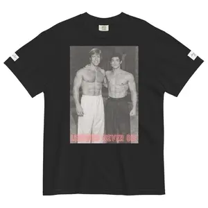 Bruce & Chuck Unisex Garment-Dyed Heavyweight T-Shirt 100% Ring-Spun Cotton Relaxed Fit 6.1 oz/yd² Twill-Taped Neck & Shoulders Double-Needle Hems