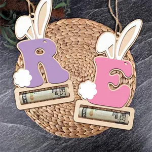 Personalized Easter Basket Money Holder, Easter Money Holder, Custom Easter Money Holder, Easter Bunny Money Holder, Easter Gift
