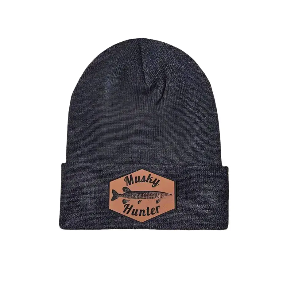 Musky Fishing Beanie Patch Hat
