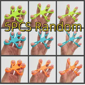 Silicone Rings for Finger Grip Training All Seasons Pressure Resistant Stretchable Sensory Toys Fitness Three Intensity Levels