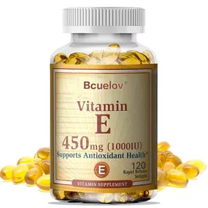 Bcuelov Natural Vitamin Health Supplement - Evens skin tone, moisturizes, supports skin health  120 Capsules