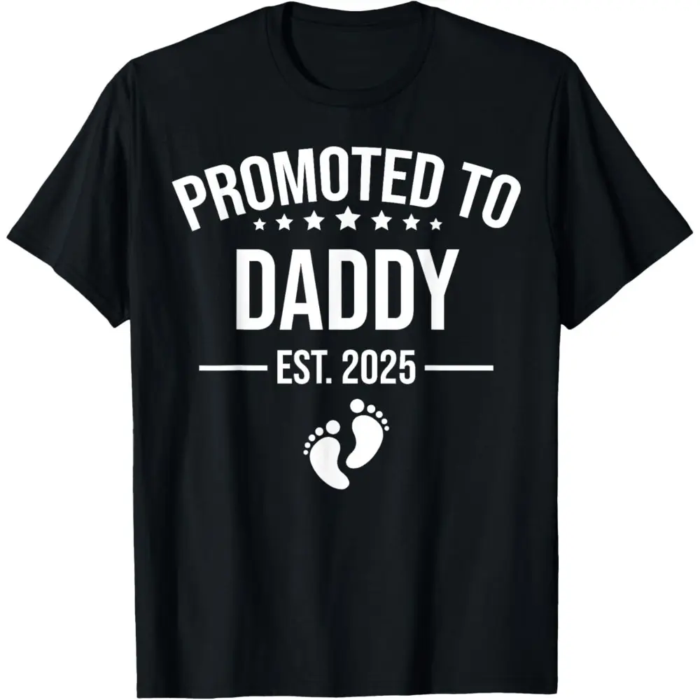 Funny First Time Dad T-Shirt - New Father Gift, Humorous EST. 2025 Design, Cool Father's Day Present Black Man graphic tees men gifts shirts men