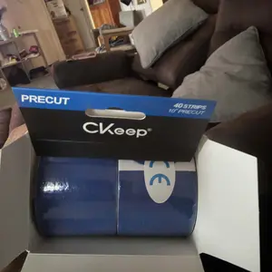 Ckeep Precut Kinesiology Tape, 2 Rolls - Original Cotton, Latex-Free with Rounded Edges for Knee Pain, Injuries & Sprains