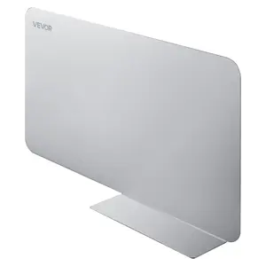 VEVOR Ice Bin Partition, 15.2 x 5.55 Inch, Stainless Steel Divider for 19 Inch Bar Ice Bins, Stable Bottom Support & Easy to Clean, Food Grade 304 Stainless Steel for Kitchen, Bar, Restaurant, Pub