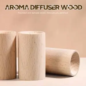 6 Counts Wooden Essential Oil Diffuser, Porous Wood Construction for Effective Fragrance Retention - Weeks-Long Scent Release